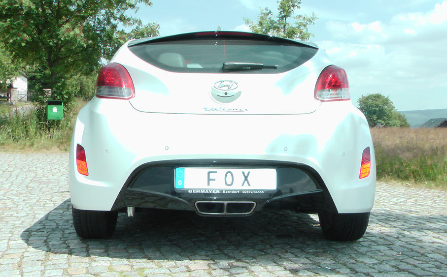 Fox passend fürHyundai Veloster Endschalldämpfer mit Ausgang in den originalen Endrohren