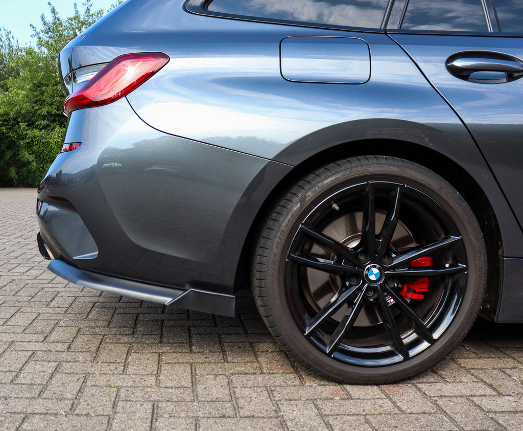 Heckansatz Seitenteile mit Wing aus ABS für BMW 3er G20 G21 M-Paket
