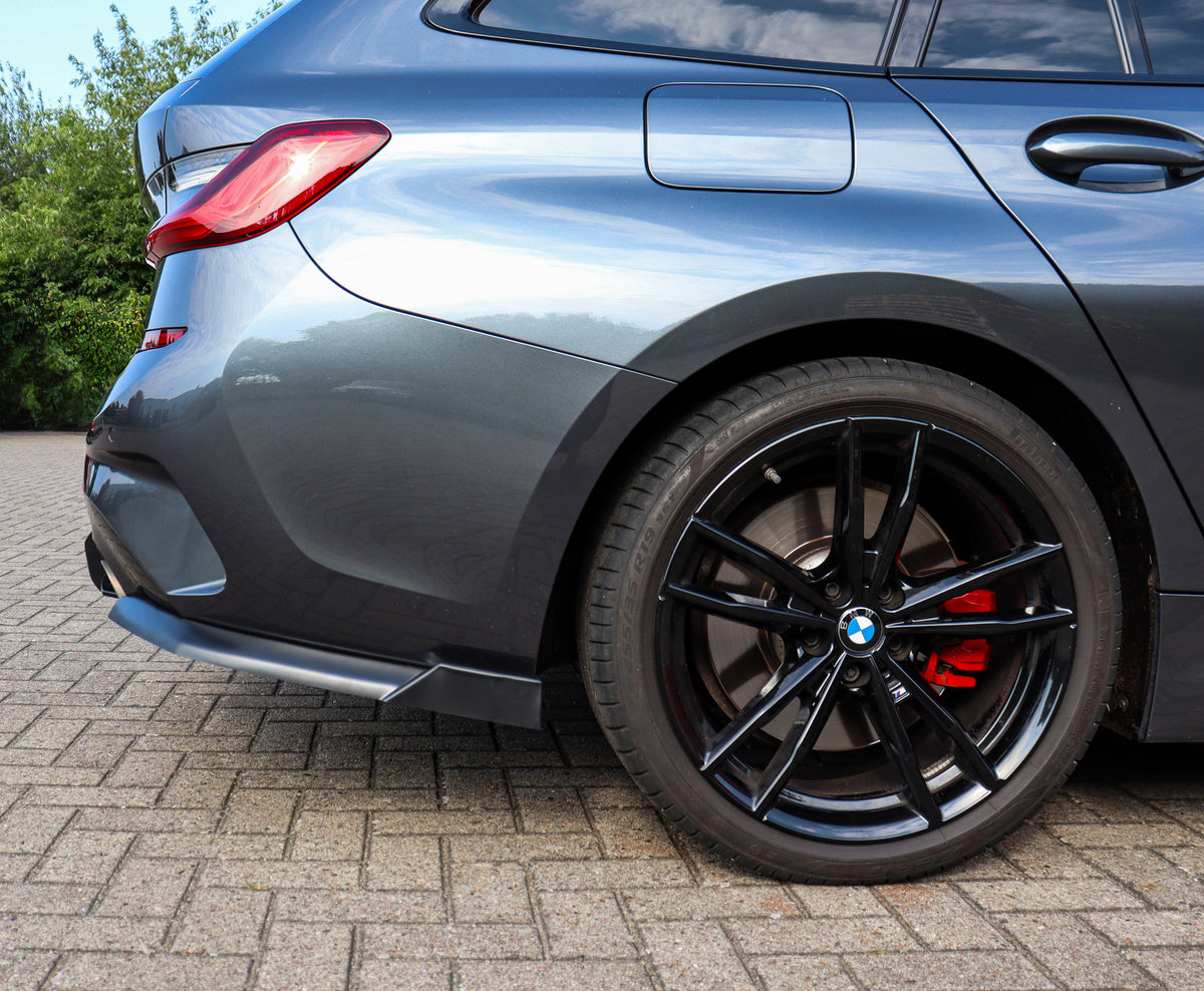 Heckansatz Seitenteile mit Wing aus ABS für BMW 3er G20 G21 M-Paket