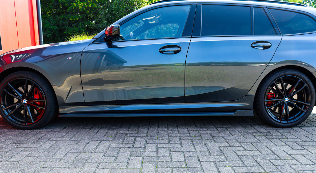 Seitenschweller mit Wing hinten aus ABS für BMW 3er G20 G21 M-340i