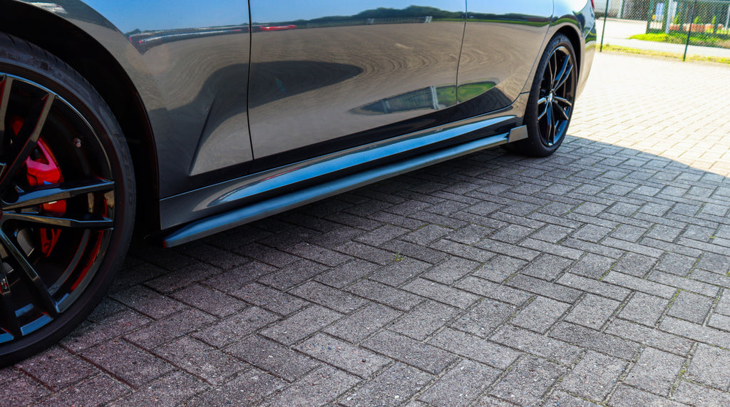 Seitenschweller mit Wing hinten aus ABS für BMW 3er G20 G21 M-340i