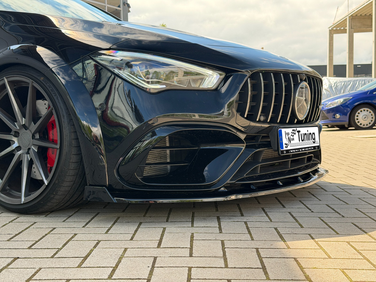 CUP Frontspoilerlippe mit Wings aus ABS für Mercedes CLA 35 AMG / CLA 45 AMG