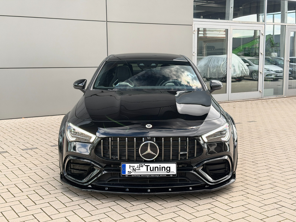 CUP Frontspoilerlippe mit Wings aus ABS für Mercedes CLA 35 AMG / CLA 45 AMG