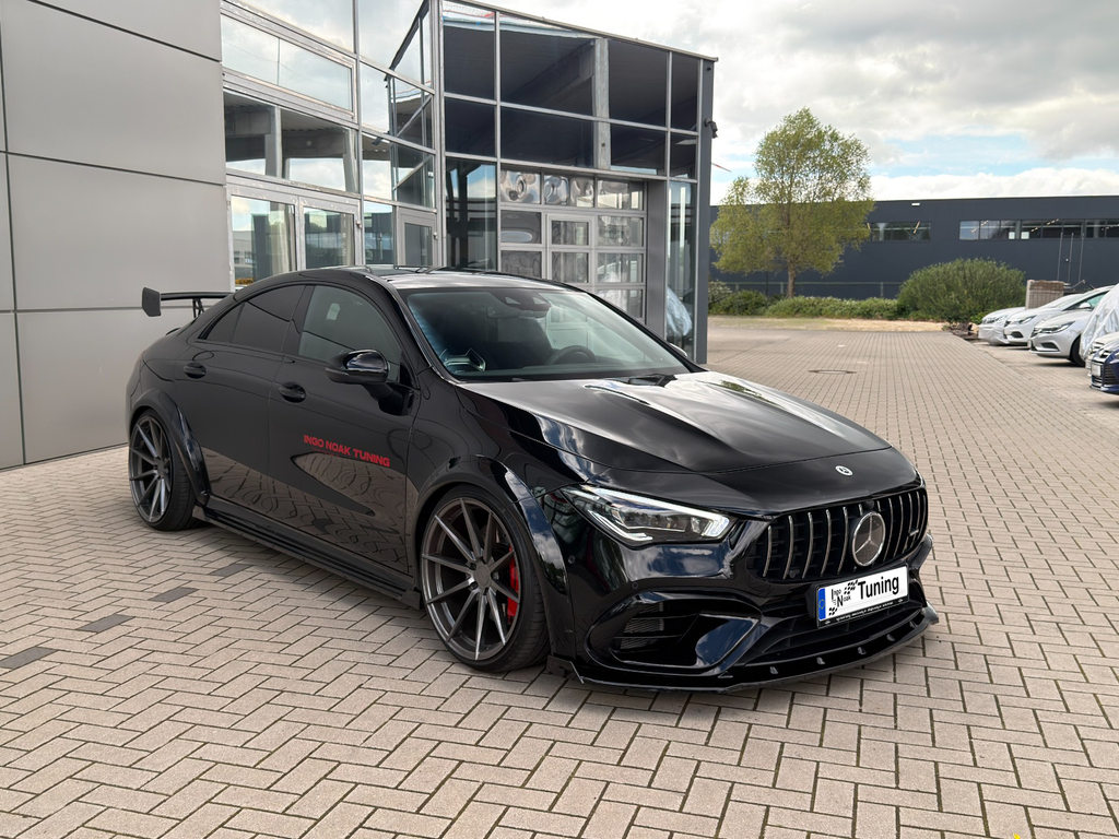 CUP Frontspoilerlippe mit Wings aus ABS für Mercedes CLA 35 AMG / CLA 45 AMG