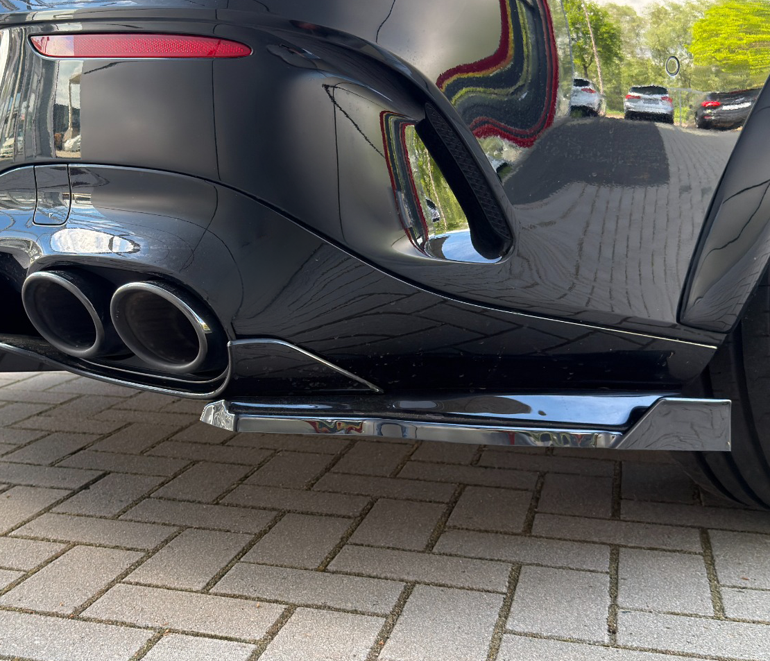 Heckansatz Seitenteile mit Wings aus ABS für Mercedes CLA 35/45 AMG Aeropaket