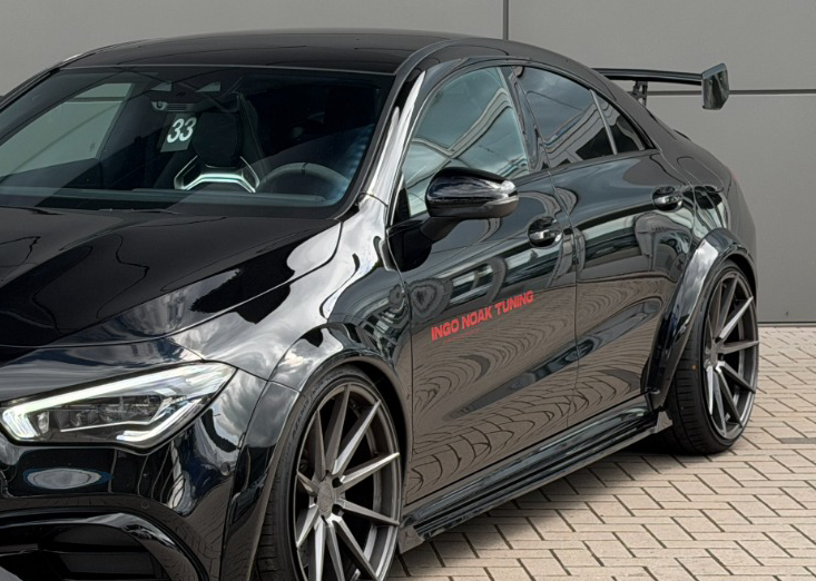 CUP Seitenschweller mit Wing aus ABS für Mercedes CLA 35/45 AMG