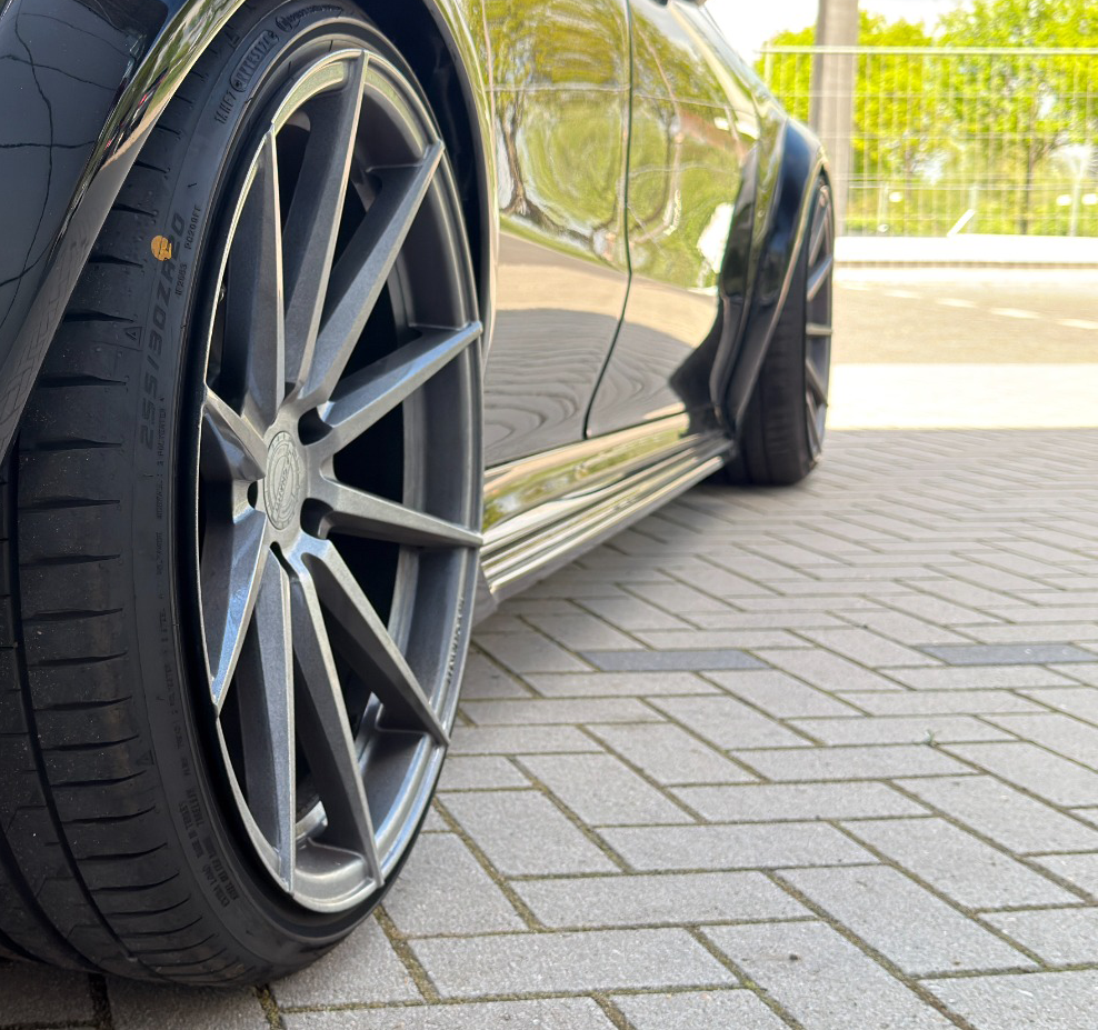 CUP Seitenschweller mit Wing hinten aus ABS für Mercedes CLA 35/45 AMG