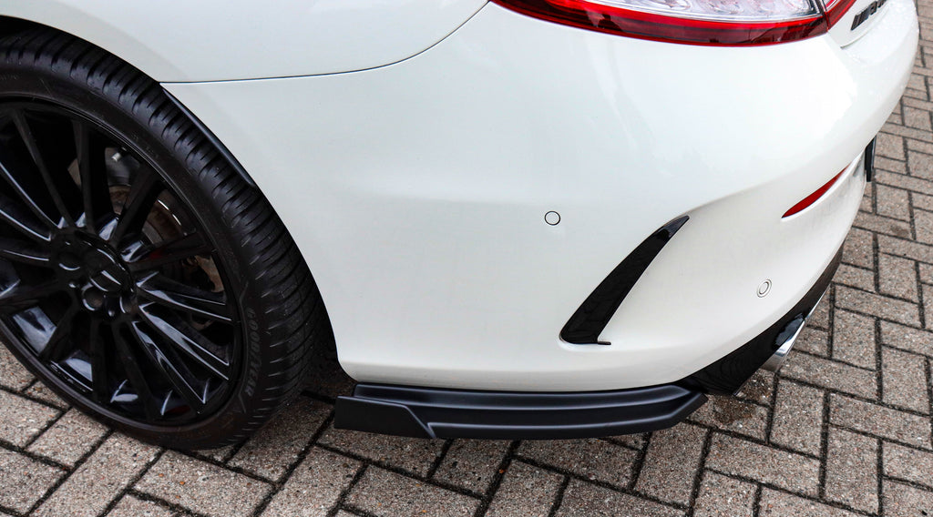 Heckansatz Seitenteile mit Wings aus ABS für Mercedes Benz C43 AMG Facelift