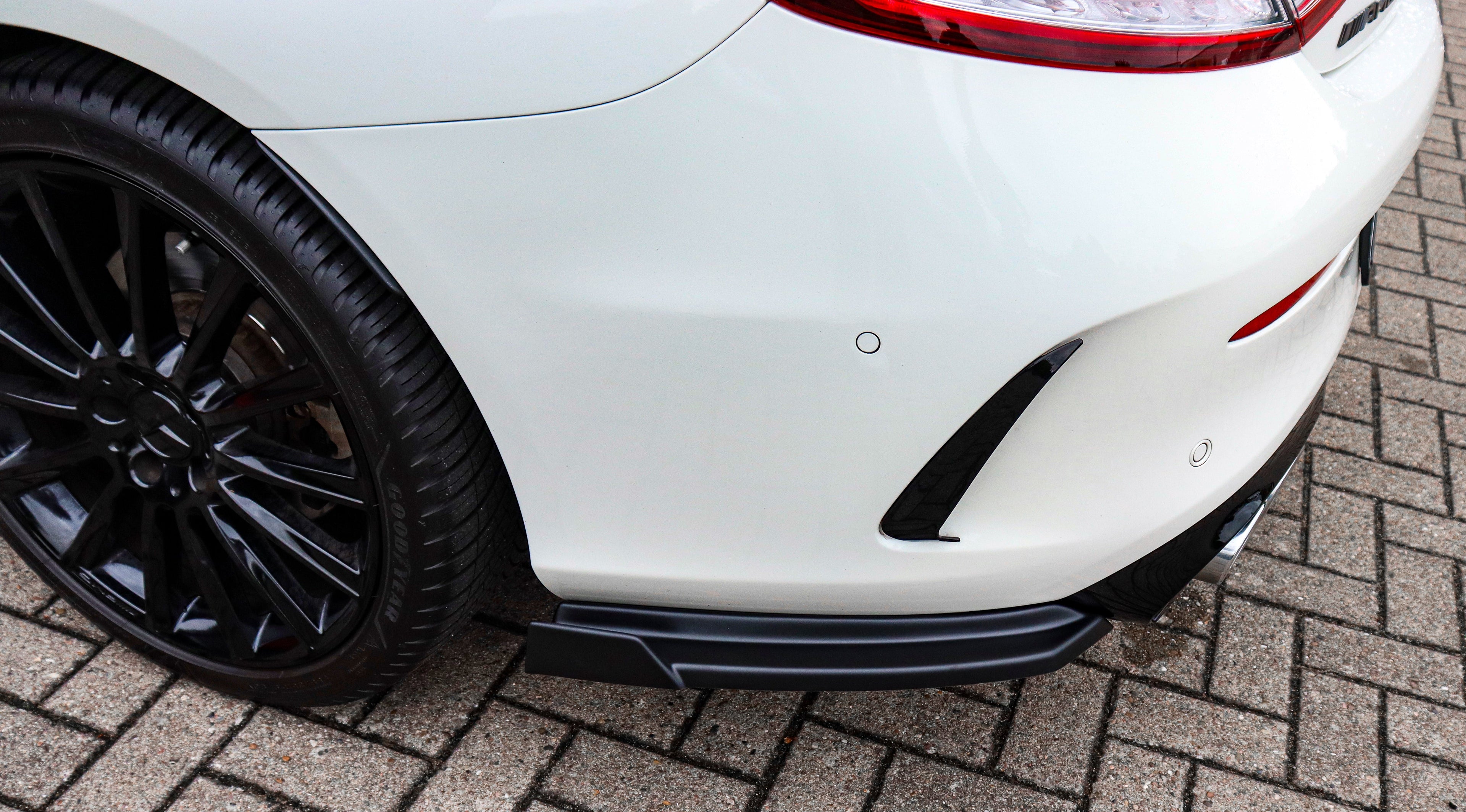 Heckansatz Seitenteile mit Wings aus ABS für Mercedes Benz C43 AMG Facelift