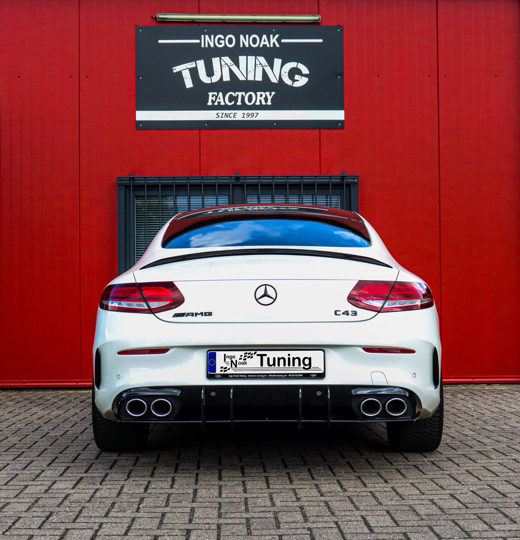 Gefräster Heckansatz Diffusor aus ABS für Mercedes Benz C43 AMG Facelift