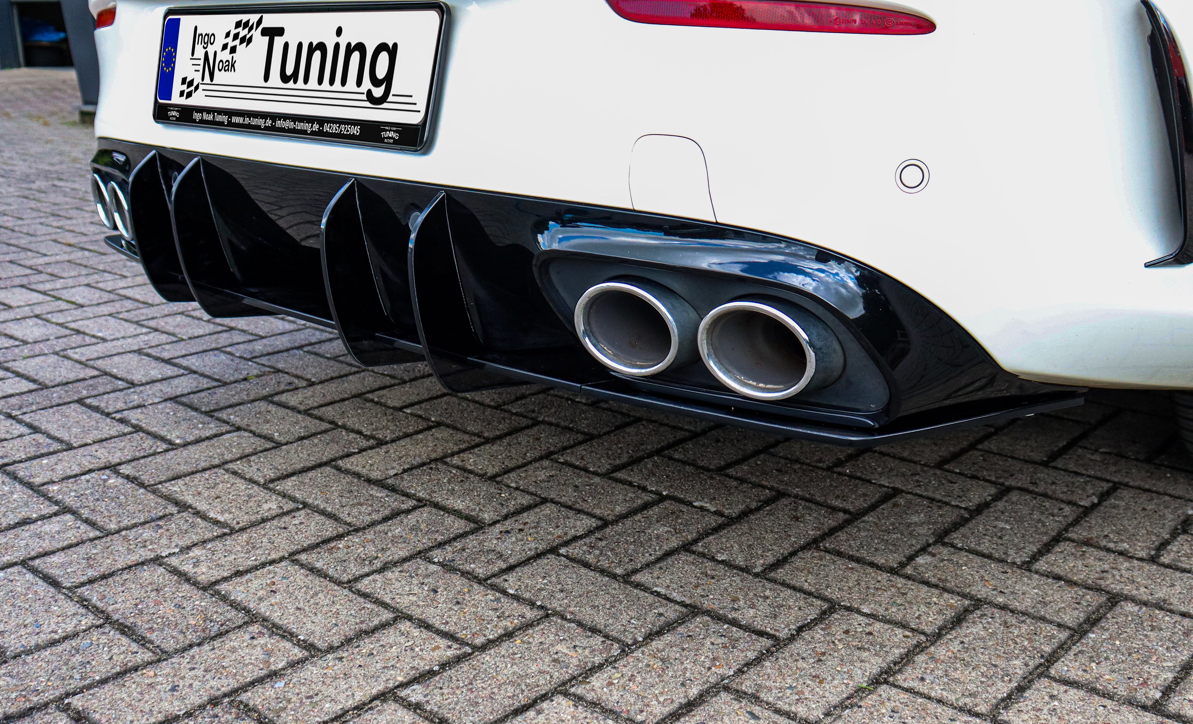 Gefräster Heckansatz Diffusor aus ABS für Mercedes Benz C43 AMG Facelift