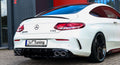 Gefräster Heckansatz Diffusor aus ABS für Mercedes Benz C43 AMG Facelift