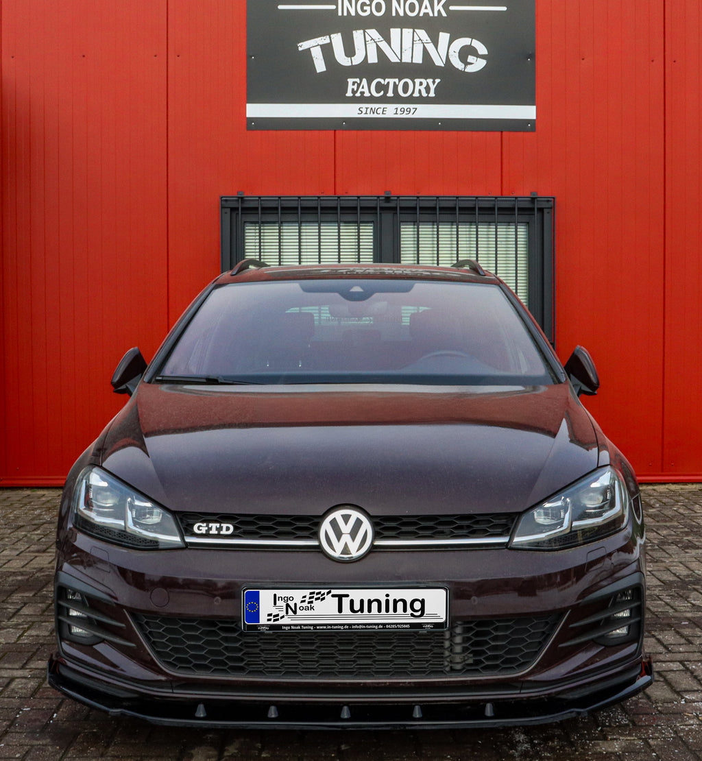 Cup Frontspoilerlippe mit Wings für VW Golf 7 GTD Variant Facelift