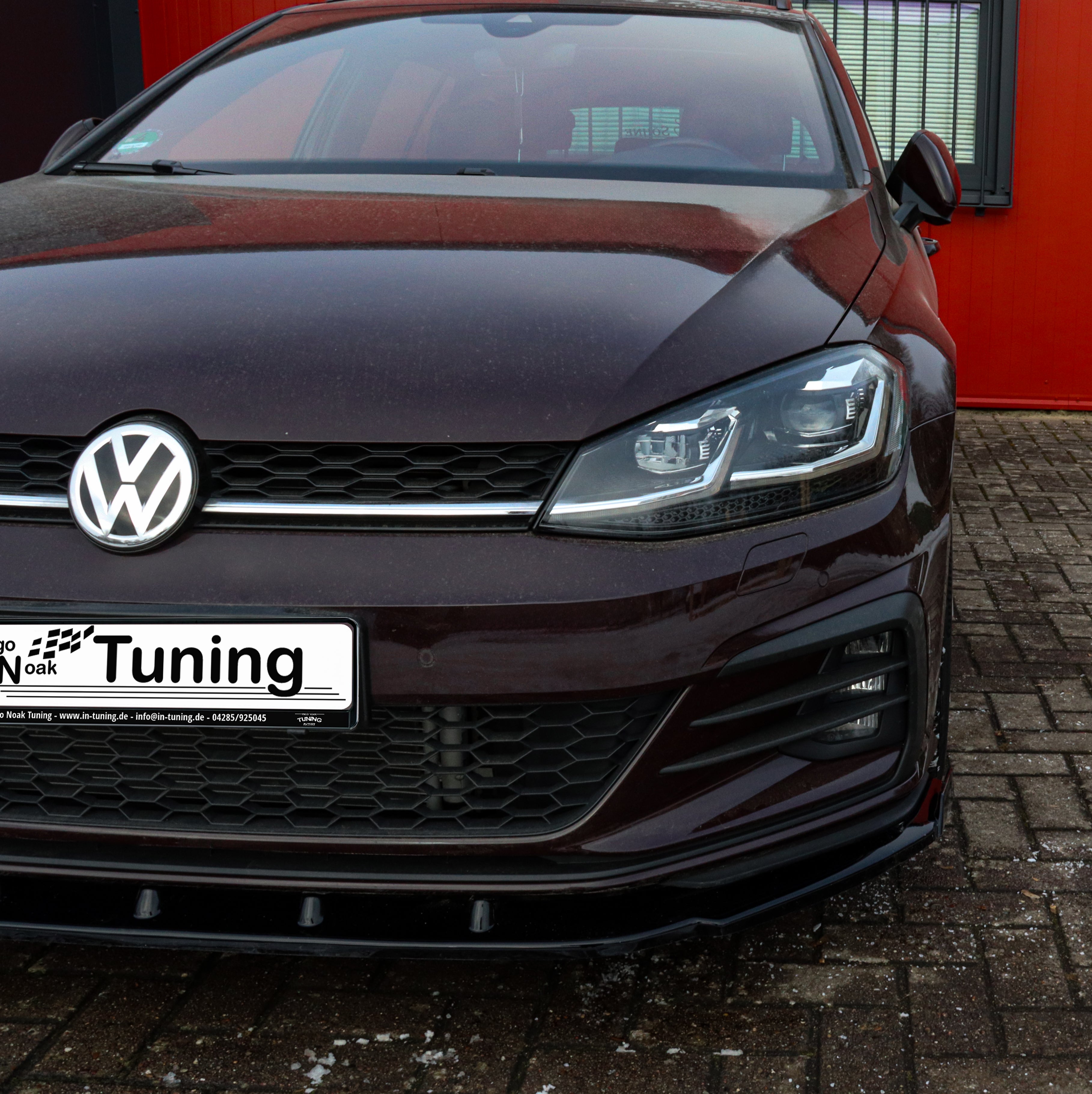 Cup Frontspoilerlippe mit Wings für VW Golf 7 GTD Variant Facelift