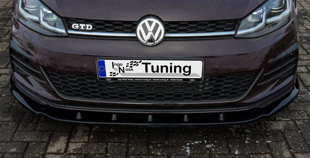 Cup Frontspoilerlippe mit Wings für VW Golf 7 GTD Variant Facelift