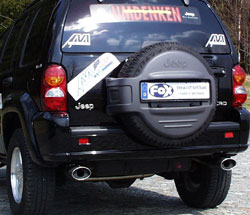 Fox passend fürJeep Cherokee/ Liberty Typ KJ Endschalldämpfer zweiflutig Ausgang rechts/links - 115x85 Typ 33 rechts/links
