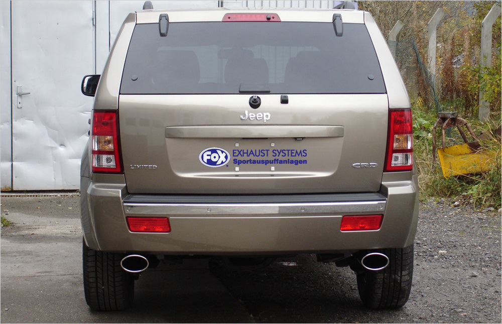 Fox passend fürJeep Grand Cherokee Typ WH Endschalldämpfer Ausgang rechts/links - 140x90 Typ 32 rechts/links
