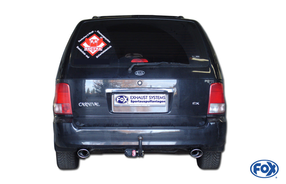 Fox passend für Kia Carnival II Endrohrgeweih rechts/links - 115x85 Typ 33 rechts/links