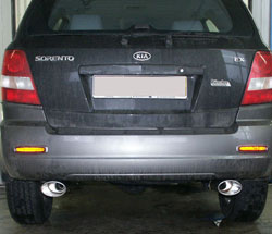 Fox passend fürKia Sorento Typ JC Endrohrgeweih Ausgang rechts/links  - 115x85 Typ 33 rechts/links