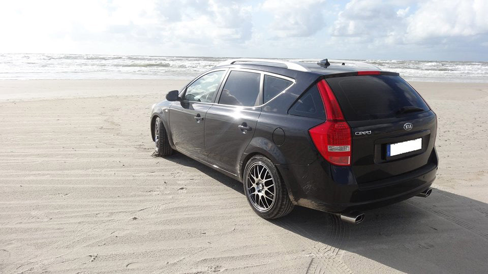 Fox passend für Kia Cee`d Kombi/ Caravan - ED Endrohrgeweih rechts/links passend auf den originalen Endschalldämpfer - 135x80 Typ 53 rechts/links