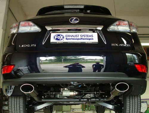 Fox passend fürLexus RX450H Endrohrsystem rechts/links passend auf original Endschalldämpfer - 140x90 Typ 32 rechts/links