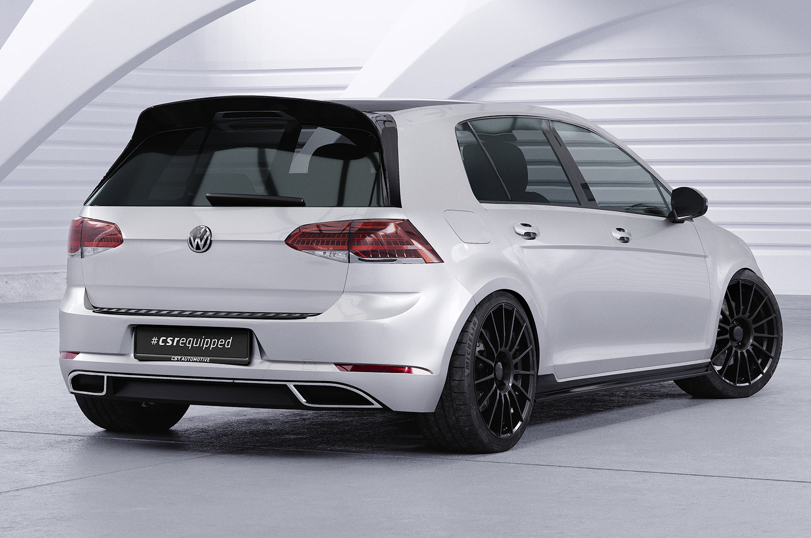 CSR Ladekantenschutz für VW Golf 7 LKS004-G Glossy schwarz Hochglanz (keine Lackierung erforderlich)
