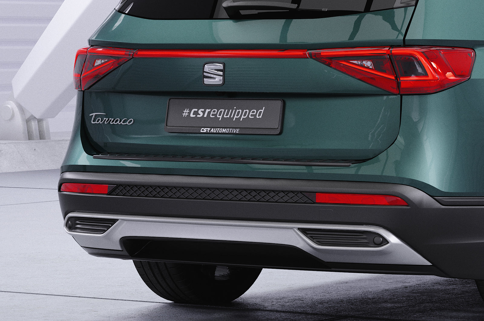 CSR Ladekantenschutz für Seat Tarraco LKS009-G Glossy schwarz Hochglanz (keine Lackierung erforderlich)