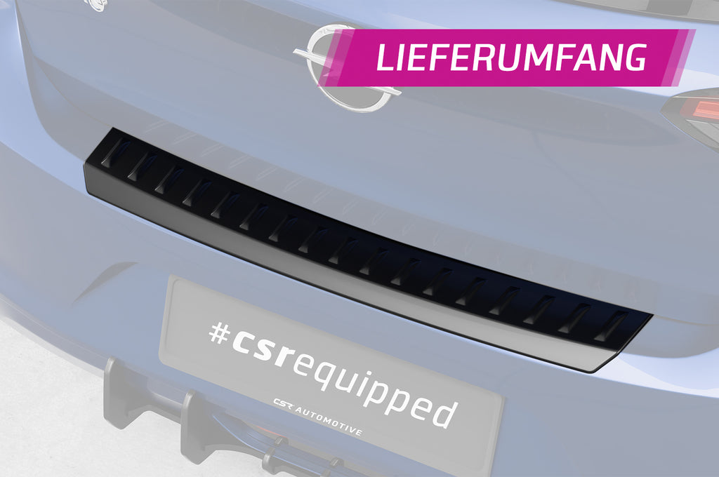 CSR Ladekantenschutz für Opel Corsa F LKS034-G Glossy schwarz Hochglanz (keine Lackierung erforderlich)