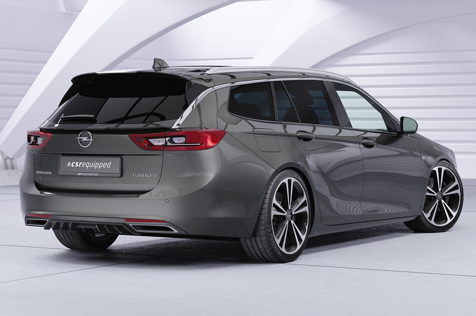 CSR Ladekantenschutz für Opel Insignia B Sports Tourer LKS035-G Glossy schwarz Hochglanz (keine Lackierung erforderlich)