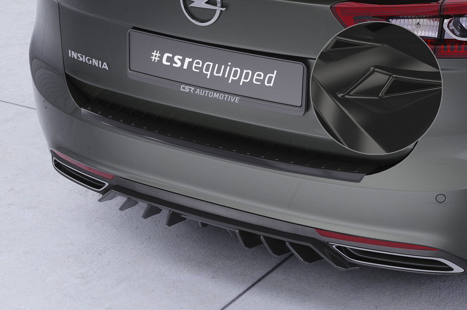 CSR Ladekantenschutz für Opel Insignia B Sports Tourer LKS035-G Glossy schwarz Hochglanz (keine Lackierung erforderlich)