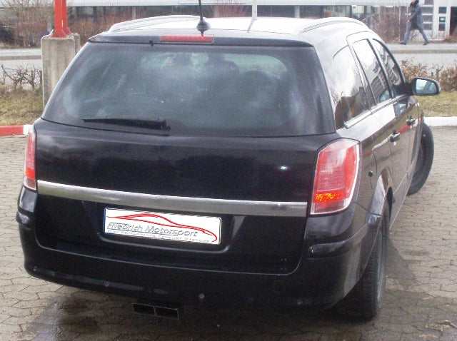 Friedrich Motorsport Sportendschalldämpfer mittig für Opel Astra H Caravan (ab Bj. 2003)