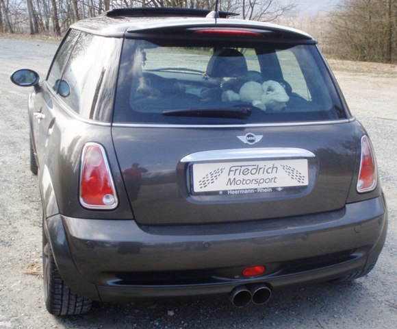 Friedrich Motorsport Sportendschalldämpfer mittig für Mini R53 Cooper S (Bj. 2001-2004)