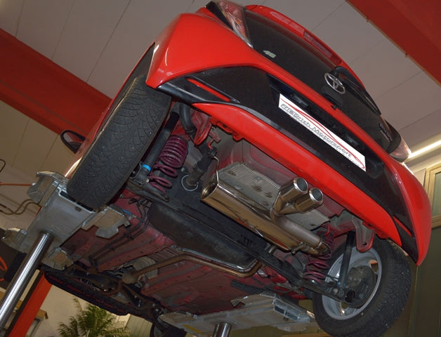 Friedrich Motorsport Sportendschalldämpfer mittig für Toyota Aygo II (ab Bj. 07/2014)