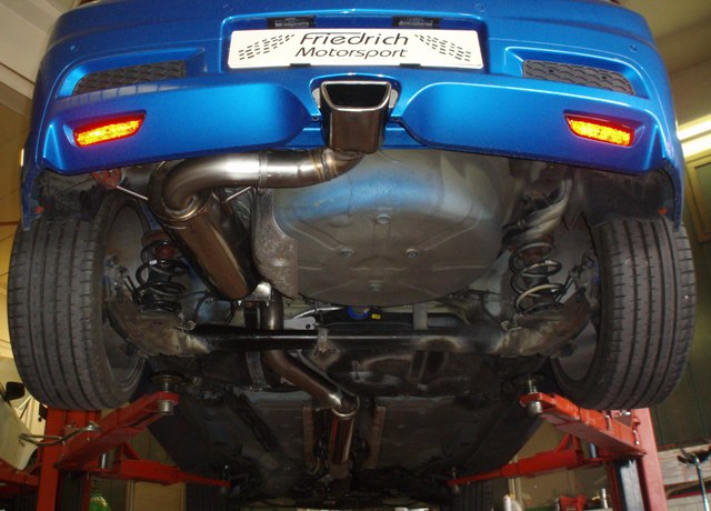 Friedrich Motorsport 3 Zoll (76mm) Anlage mittig für Opel Astra H GTC OPC (ab Bj. 2005)