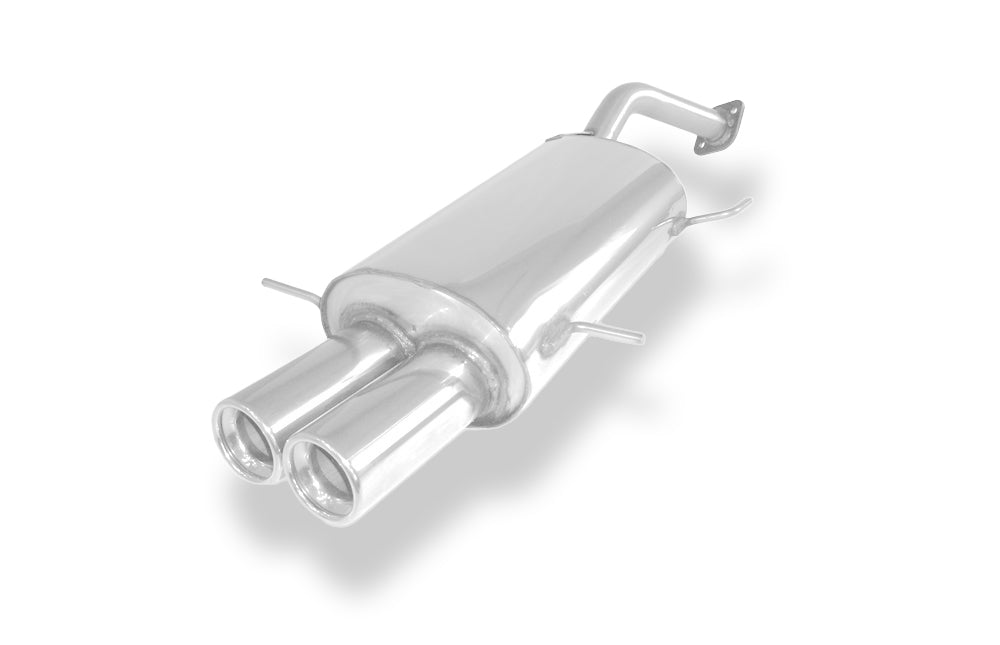 Fox passend fürMazda 323 Typ BG/ MX3 Typ EC Endschalldämpfer mit Flansch - 2x80 Typ 13