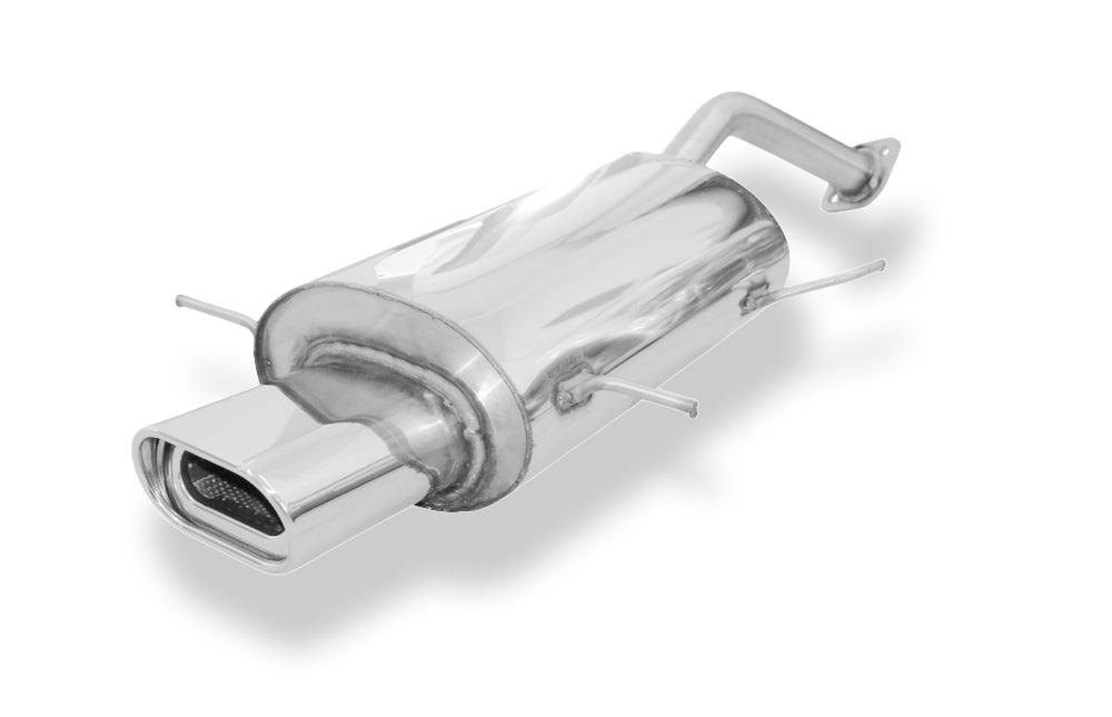 Fox passend fürMazda 323 Typ BG/ MX3 Typ EC Endschalldämpfer mit Flansch - 135x80 Typ 53