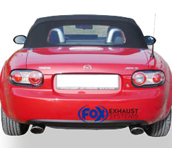 Fox passend fürMazda MX5 Typ NC Endschalldämpfer Ausgang rechts/links - 115x85 Typ 32 rechts/links - dezenter sportlicher Sound mit EWG-Betriebserlaubnis