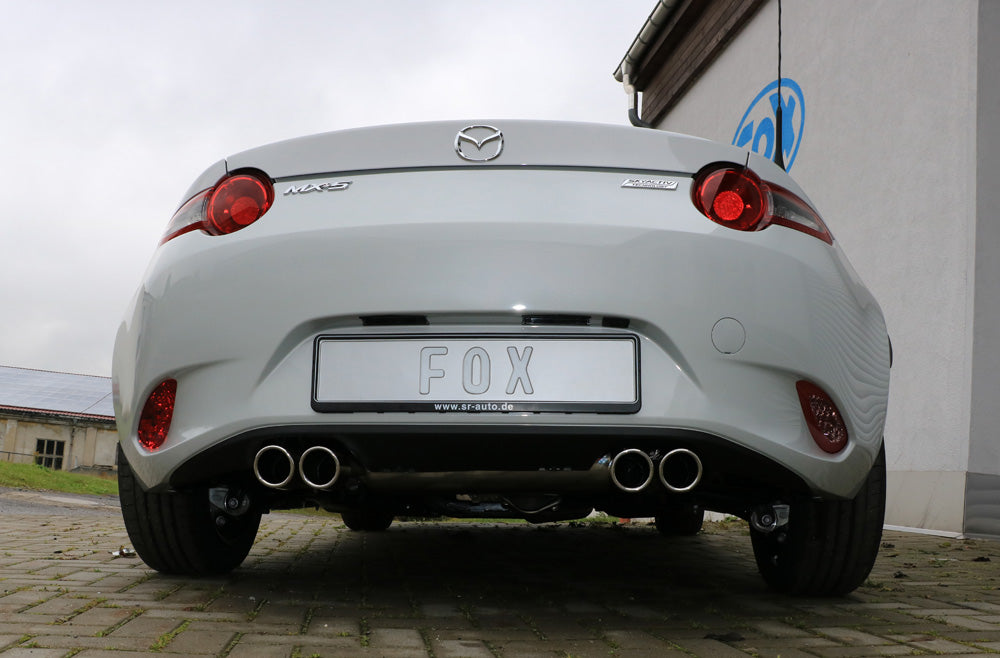 Fox passend fürMazda MX5 - ND Endschalldämpfer quer Ausgang rechts/links - 2x70 Typ 16 rechts/links