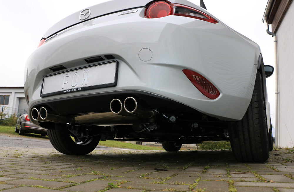 Fox passend fürMazda MX5 - ND Endschalldämpfer quer Ausgang rechts/links - 2x70 Typ 16 rechts/links