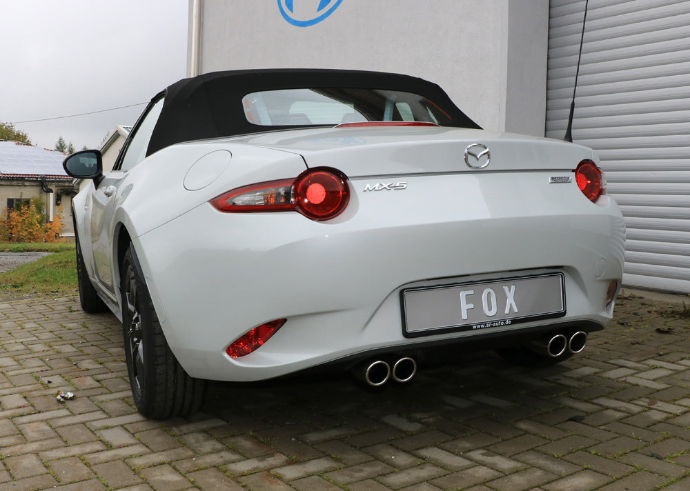 Fox passend fürMazda MX5 - ND Endschalldämpfer quer Ausgang rechts/links - 2x70 Typ 16 rechts/links