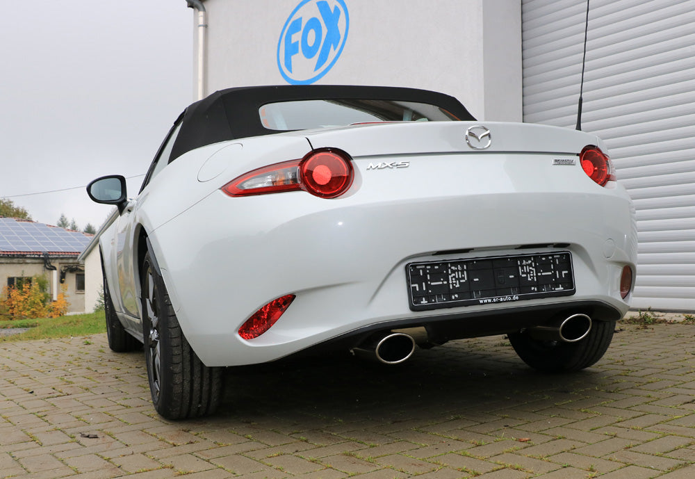 Fox passend fürMazda MX5 - ND Endschalldämpfer quer Ausgang rechts/links - 1x115x85 Typ 32 rechts/links