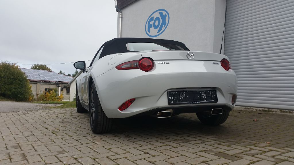 Fox passend fürMazda MX5 - ND Endschalldämpfer quer Ausgang rechts/links - 1x145x65 Typ 59 rechts/links
