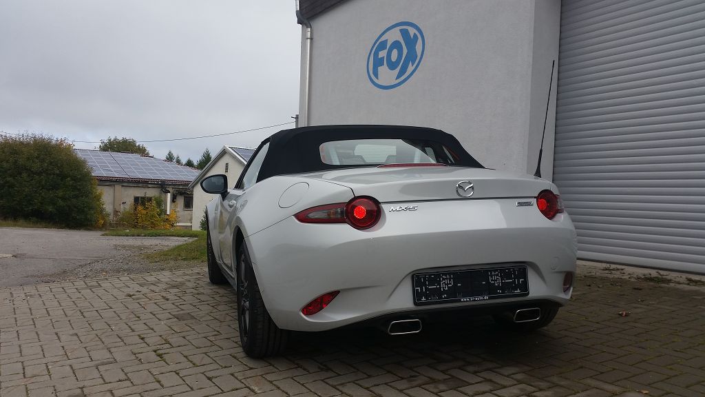 Fox passend fürMazda MX5 - ND Endschalldämpfer quer Ausgang rechts/links - 1x145x65 Typ 59 rechts/links
