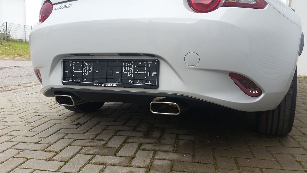 Fox passend fürMazda MX5 - ND Endschalldämpfer quer Ausgang rechts/links - 1x145x65 Typ 59 rechts/links