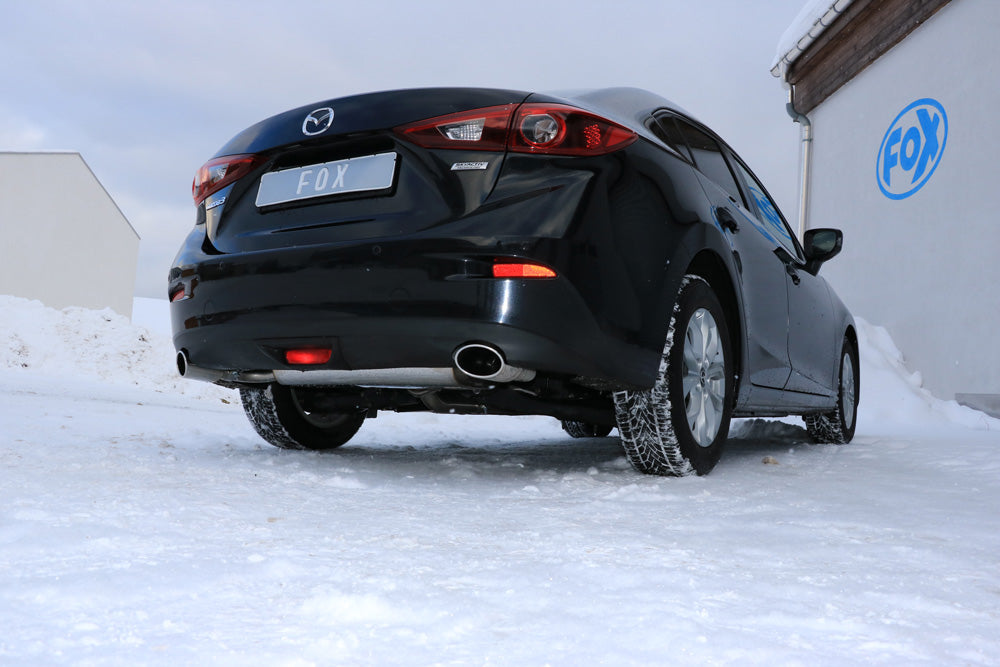 Fox passend fürMazda 3 - BM - Stufenheck Endschalldämpfer quer rechts/links - 115x85 Typ 38 rechts/links