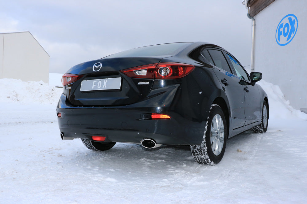Fox passend fürMazda 3 - BM - Stufenheck Endschalldämpfer quer rechts/links - 115x85 Typ 38 rechts/links
