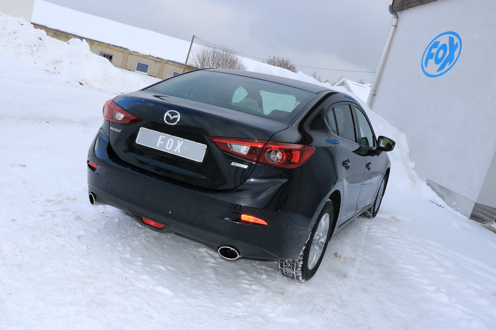 Fox passend fürMazda 3 - BM - Stufenheck Endschalldämpfer quer rechts/links - 115x85 Typ 38 rechts/links