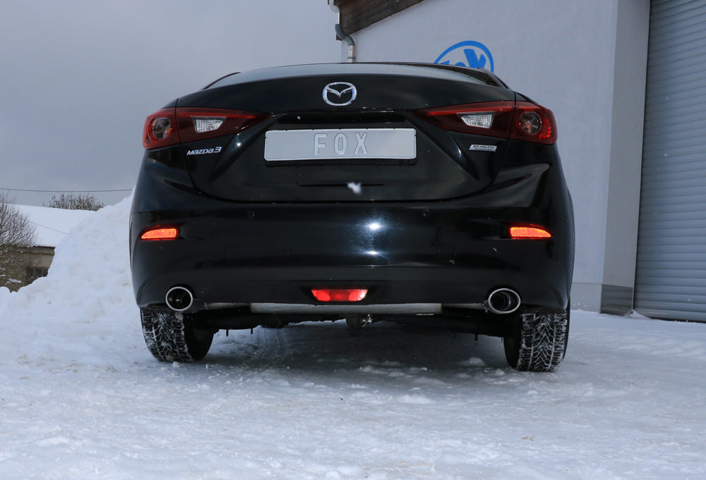 Fox passend fürMazda 3 - BM - Stufenheck Endschalldämpfer quer rechts/links - 115x85 Typ 38 rechts/links