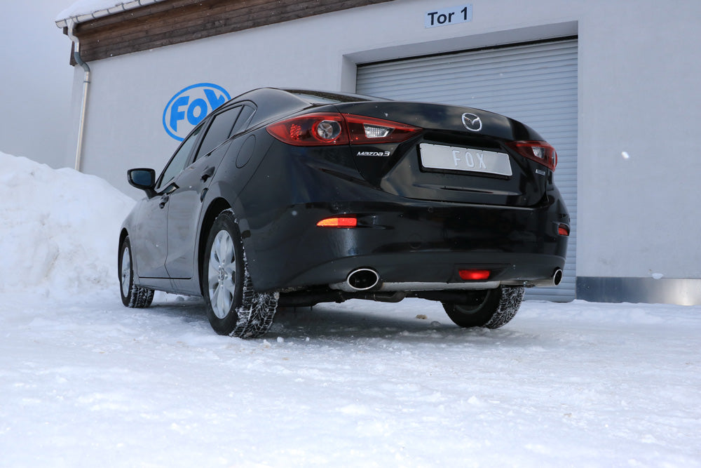 Fox passend fürMazda 3 - BM - Stufenheck Endschalldämpfer quer rechts/links - 115x85 Typ 38 rechts/links