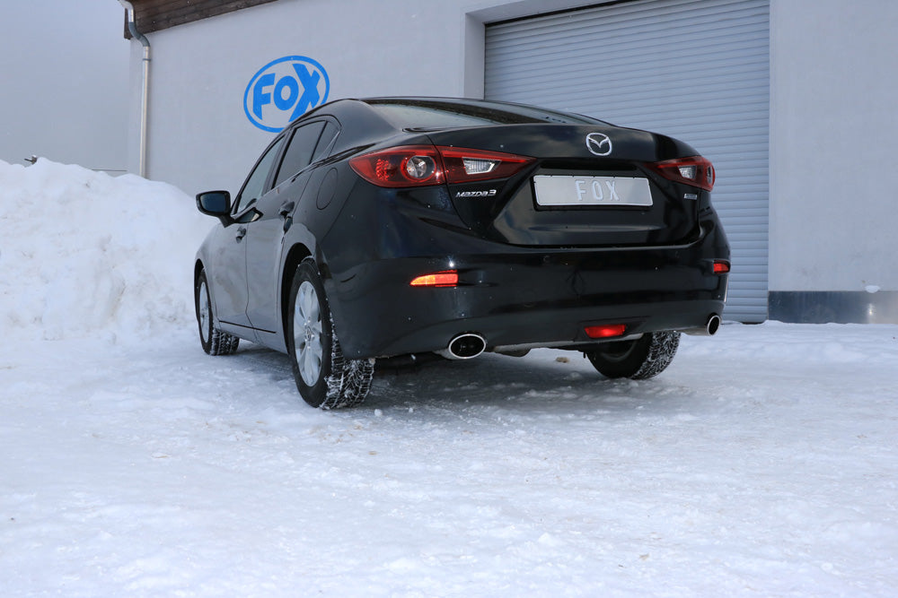 Fox passend fürMazda 3 - BM - Stufenheck Endschalldämpfer quer rechts/links - 115x85 Typ 38 rechts/links